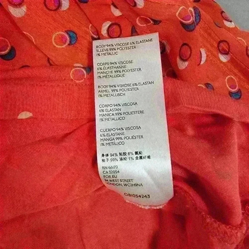Maeve by Anthropologie Red Puffy Sleeve Tie Neck Top Size Small - Picture 8 of 15